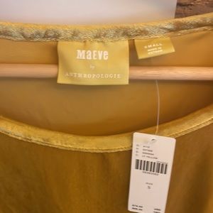 NWT Anthropologie soft velvet shirt